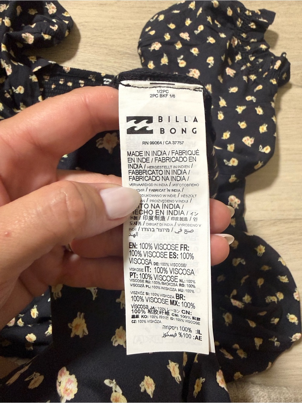 Billabong Love Letters Blk Midi Dress Puff Sleeves Sweetheart Neckline Sz Large - Picture 8 of 10